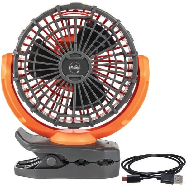MOLLIFII Rechargeable Personal Jobsite Fan, Black, PJSFM1-A