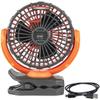 MOLLIFII Rechargeable Personal Jobsite Fan, Black, PJSFM1-A view 1