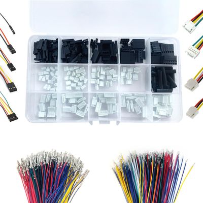 XUGERIP JST GH 1.25MM to Dupont 2.54MM Connectors Kit with Pre-Crimped Cables, Male Housing Connectors Kit for Pixhawk Flight Controller
