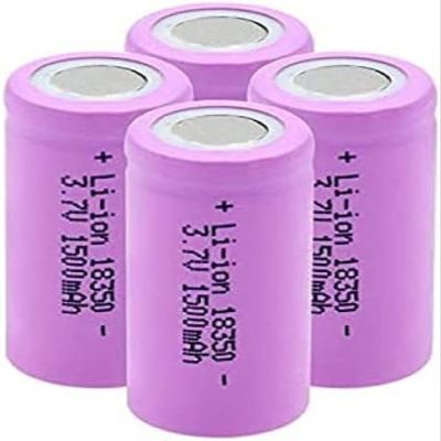 HITY 18350 1500mah 3.7V, Rechargeable 10A for Headlight Led Light Camera Remote Control Electronic Door Locks,4Pcs