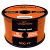 BEST CONNECTIONS Automotive Primary Wire - 500ft (Various Color Options) | Ideal for Trailer, Speaker, and Lighting Circuits | Durable Primary/Remote, Power/Ground Electrical Wiring (Orange, 18 Gauge) view 1