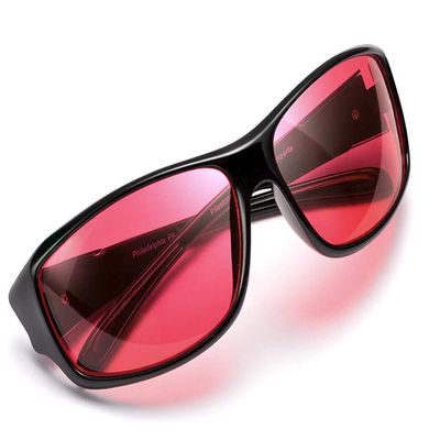 Pilestone Color Blind Glasses for Red-Green/Blue-Yellow Color Vision Deficiency Indoor/Outdoor Use ~ Pick Yours (Sporty TP-016 Lens D for Red Deficiency)