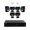Lorex Fusion 4K 8MP 16 Camera Capable (Wired or Fusion Wi-FI) 2TB NVR System w/ 4 IP Dual Lens Cameras, Security Lighting, Motion Detection, Panoramic View, Color Night Vision, 2-Way Talk (6 Cam) view 1