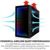 Continuum Mini Gaming Desktop - NVD GeForce RTX 5060 Ti 8GB, Intel 14-Core 14600KF (>i7-12700K) CPU, 32GB DDR5 RAM, 2TB Gen4 NVMe SSD, WiFi 6E, Windows 11 Pro - Tiny Liquid Cooled RGB Gamer Computer view 2