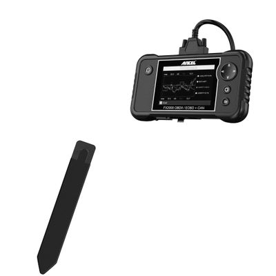 BoxWave Stylus Pouch Compatible with Ancel FX2000 (4 in) - Stylus PortaPouch, Pen Stylii Holder Carrier Portable Self-Adhesive - Jet Black