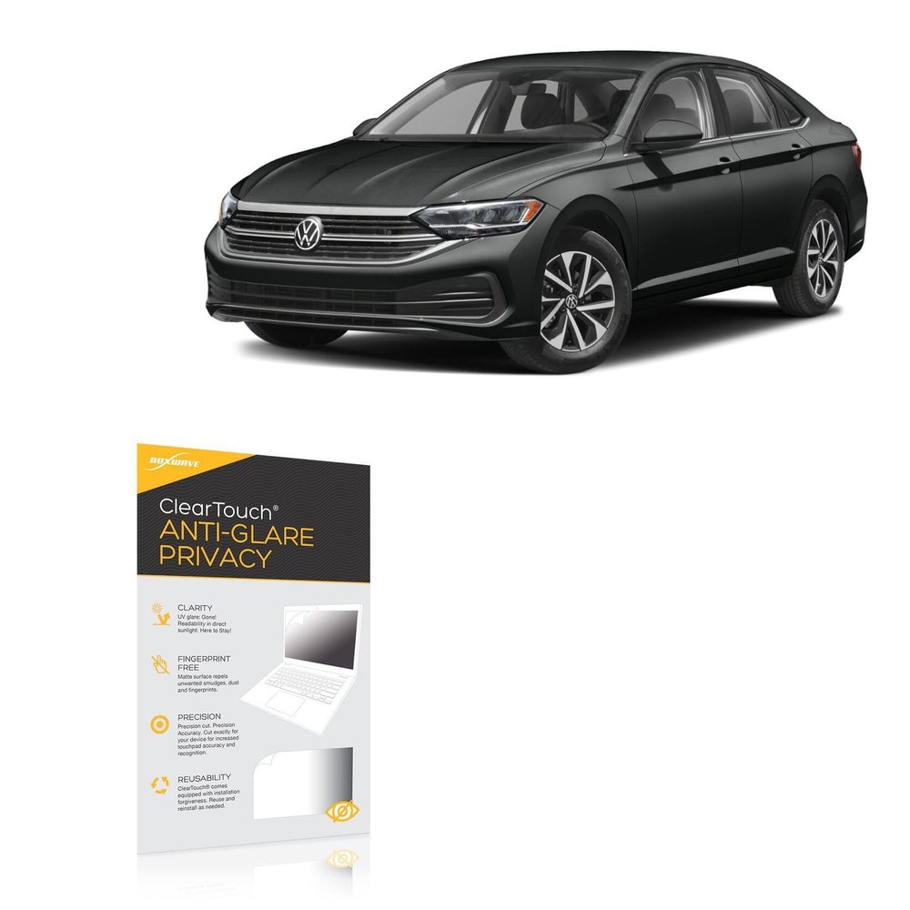BoxWave Screen Protector Compatible with Volkswagen 2024 Jetta Display (6.5 in) - ClearTouch Anti-Glare Privacy (2-Pack), Privacy Screen Protector Flexible Film Anti-Glare