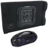 Audiosavings Bundle: Kicker 49L7TDF102 L7TDF 10" L7T Subwoofer+Shallow Sub Enclosure Box L7TDF102 Bundle with Rockville GO PARTY MAX BASS Large Portable LED Bluetooth Speaker w/Wireless Link (2 Items) view 1