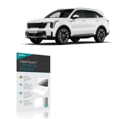 BoxWave Screen Protector Compatible with Kia 2024 Sorento Instrument Display (12.3 in) - ClearTouch Crystal Privacy (2-Pack), Privacy Screen Protector Flexible Film Clear