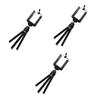 OSALADI 3pcs Portable Small Tripod for Cell Phone Camera Retractable Legs Black Easy to Adjust view 1
