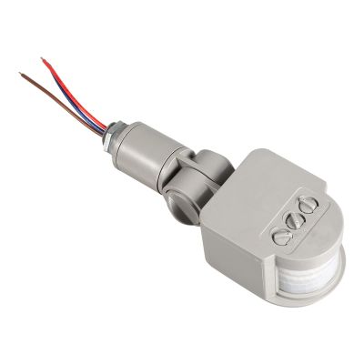 180 Infrared PIR Motion Sensor Switch for LED Lights, 90~250V, Outdoor Wall Mounted Detector, Gray, Ideal for Security & Energy Efficient Lighting