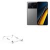BoxWave Stand and Mount Compatible with Xiaomi Poco X6 Pro - Pocket Aluminum Stand 3-in-1, Portable Multi Angle Viewing Riser - Metallic Silver view 1