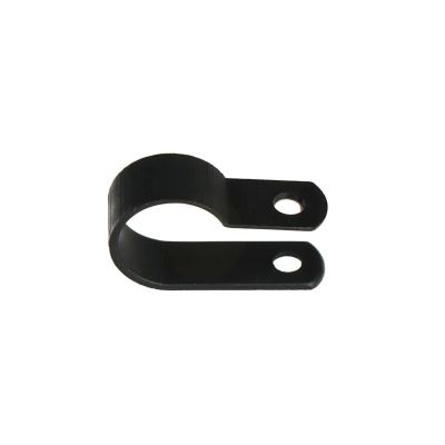 100PCS Cable Clips R-Type Nylon Cable Wire Clamp Plastic Clips Cable Mounting Fasteners Wire Fix Hardware Fittings (Size : Black-16.2mm)