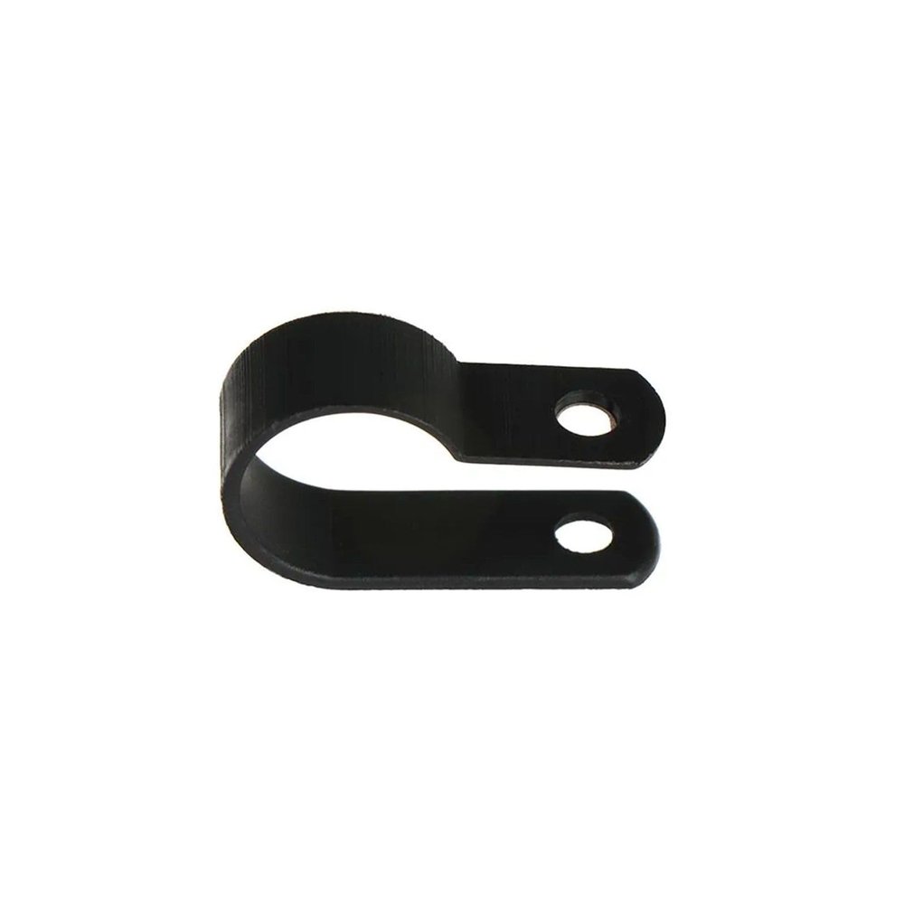 100PCS Cable Clips R-Type Nylon Cable Wire Clamp Plastic Clips Cable Mounting Fasteners Wire Fix Hardware Fittings (Size : Black-16.2mm)