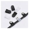 100PCS Cable Clips R-Type Nylon Cable Wire Clamp Plastic Clips Cable Mounting Fasteners Wire Fix Hardware Fittings (Size : Black-16.2mm) view 2