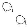 HOMSFOU 2pcs Extension Cable Headphone Extension Line Trrs Cable Black Male to Female for iOS Devices view 1