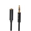 HOMSFOU 2pcs Extension Cable Headphone Extension Line Trrs Cable Black Male to Female for iOS Devices view 4