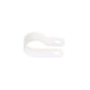 100PCS Cable Clips R-Type Nylon Cable Wire Clamp Plastic Clips Cable Mounting Fasteners Wire Fix Hardware Fittings (Size : White-13.2mm) view 1