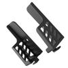 HOMSFOU 3pcs Double Slot Wall Bracket for Tablets and Mobile Phones Phone Holder for Easy Viewing Space-Saving Design Wall-Mounted Storage Stand Black view 4