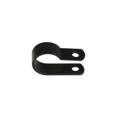 100PCS Cable Clips R-Type Nylon Cable Wire Clamp Plastic Clips Cable Mounting Fasteners Wire Fix Hardware Fittings (Size : Black-10.4mm)