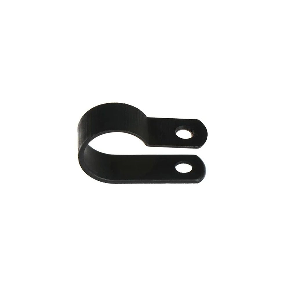 100PCS Cable Clips R-Type Nylon Cable Wire Clamp Plastic Clips Cable Mounting Fasteners Wire Fix Hardware Fittings (Size : Black-10.4mm)