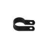 100PCS Cable Clips R-Type Nylon Cable Wire Clamp Plastic Clips Cable Mounting Fasteners Wire Fix Hardware Fittings (Size : Black-10.4mm) view 1