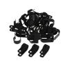 100PCS Cable Clips R-Type Nylon Cable Wire Clamp Plastic Clips Cable Mounting Fasteners Wire Fix Hardware Fittings (Size : Black-10.4mm) view 4