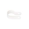 100PCS Cable Clips R-Type Nylon Cable Wire Clamp Plastic Clips Cable Mounting Fasteners Wire Fix Hardware Fittings (Size : White-16.2mm) view 1