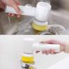 SEIWEI 1 Set Electric Power Cleaning Brush, Plastics Shell Handheld Cleaning Tools with 3 Brush Heads, IPX7 Waterproof Spin Scrubber Tool view 2