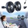 Nauttxon Car Fan for Back Seat [Comes with Car Charger] 360 Degree Rotatable USB Car Seat Fan for Baby Rear Facing - 3 Speeds Separate Control for Vehicles SUV RV view 1