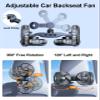 Nauttxon Car Fan for Back Seat [Comes with Car Charger] 360 Degree Rotatable USB Car Seat Fan for Baby Rear Facing - 3 Speeds Separate Control for Vehicles SUV RV view 3