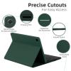 EAMPANG Case with Trackpad Keyboard for Samsung Galaxy Tab A9 Plus 11inch (SM-X210/X215/X216/X218),Smart Touchpad 7 Color Backlit Removable Keyboard Magnetic Case Tablet A9+ 5G DarkGreen view 3