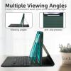 EAMPANG Case with Trackpad Keyboard for Samsung Galaxy Tab A9 Plus 11inch (SM-X210/X215/X216/X218),Smart Touchpad 7 Color Backlit Removable Keyboard Magnetic Case Tablet A9+ 5G DarkGreen view 4