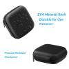 PATIKIL 3.54x3.54 Electronic Organizer Case, 2Pcs EVA Hard Waterproof Square Travel Carrying Case with Zipper for Digital Multimeter, Camera, Charger Cord, Earphone, Black view 3