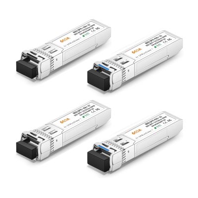 2 Pair of 10G BiDi SFP+ Transceiver, 10GBase-BIDI 1270nm/1330nm SMF, up to 60km, Compatible with Cisco, Ubiquiti, D-Link, Supermicro, Netgear and Other Open Switches
