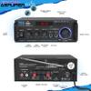 Pyle Waterproof Wall Mount Speaker System - 5.25 Inch Active + Passive Pair Wireless Bluetooth & Stereo Power Amplifier 200 W Peak w/Bluetooth Wireless, LED Display view 2