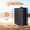 Pyle Waterproof Wall Mount Speaker System - 5.25 Inch Active + Passive Pair Wireless Bluetooth & Stereo Power Amplifier 200 W Peak w/Bluetooth Wireless, LED Display view 4