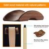 BEVCEFCC Headset Holder Stand Headphone Holder with Wood and Aluminum Desktop Headphone Stand Headset Stand for Desk with Solid Heavy Base Wood Headphones Stand for All Headphone Sizes (Gold) view 3