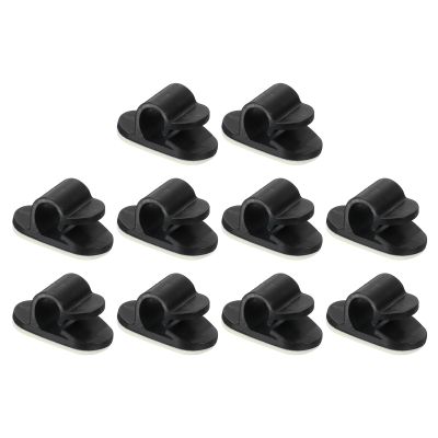uxcell Adjustable Cable Clips, 100pcs 7.1mm/0.28" Self-Adhesive Cable Clamp Wire Clamps Cable Organizer Cord Clips for Wire Management, Black