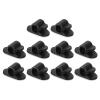 uxcell Adjustable Cable Clips, 100pcs 7.1mm/0.28" Self-Adhesive Cable Clamp Wire Clamps Cable Organizer Cord Clips for Wire Management, Black view 1