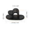 uxcell Adjustable Cable Clips, 100pcs 7.1mm/0.28" Self-Adhesive Cable Clamp Wire Clamps Cable Organizer Cord Clips for Wire Management, Black view 2