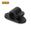 uxcell Adjustable Cable Clips, 100pcs 7.1mm/0.28" Self-Adhesive Cable Clamp Wire Clamps Cable Organizer Cord Clips for Wire Management, Black view 3
