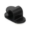 uxcell Adjustable Cable Clips, 100pcs 7.1mm/0.28" Self-Adhesive Cable Clamp Wire Clamps Cable Organizer Cord Clips for Wire Management, Black view 4