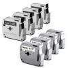 4 Black + 4 White Compatible with Brother M Tape 12mm 0.47'' 1/2'' M-K231 M-K335 Label Tape for Brother Ptouch PTM95 PT-65 PT-70 PT-70bm PT-45 Label Maker Tape Refills, 8 Packs view 1