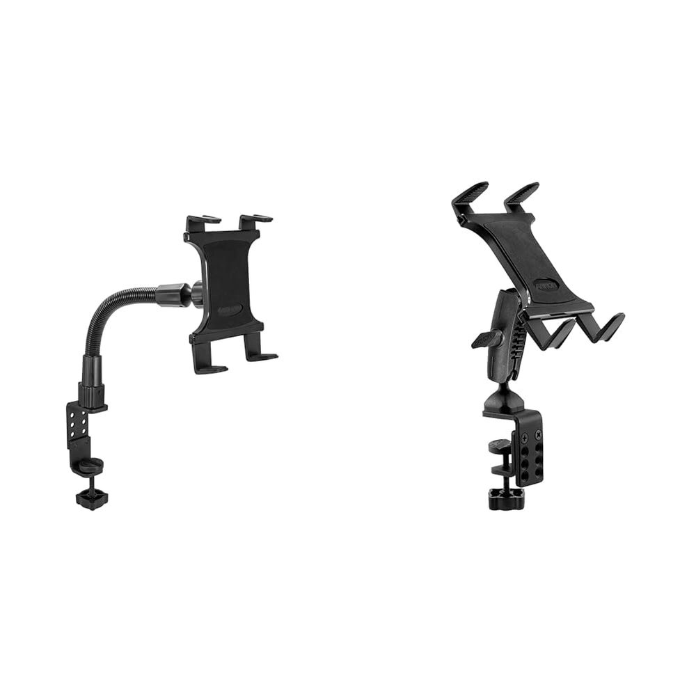 ARKON TAB086-12 Heavy Duty Tablet Clamp Mount with 12 inch Neck & Tablet Clamp Mount for Tripods Carts Tables Desks for iPad Air 2 iPad 4 3 2 iPad Pro Retail Black