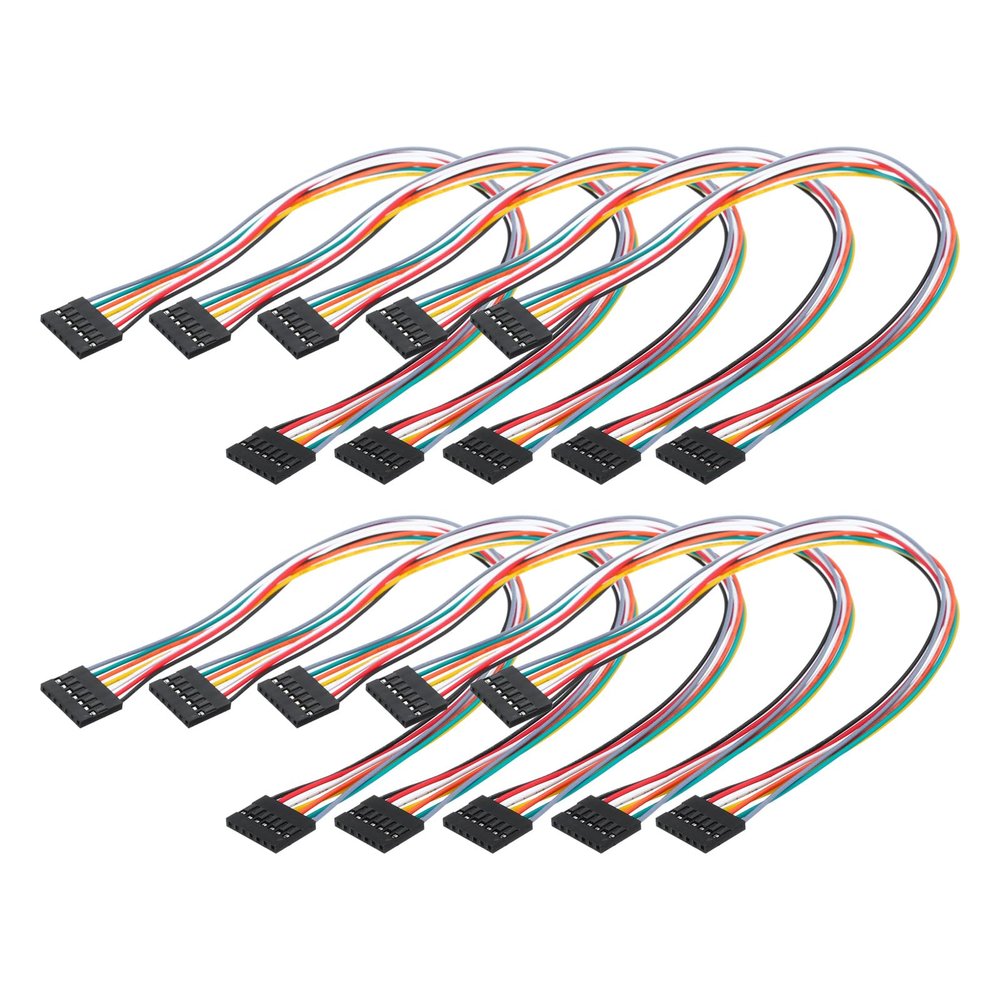 MECCANIXITY Female to Female 7Pin Breadboard Jumper Wire 2.54mm Pitch