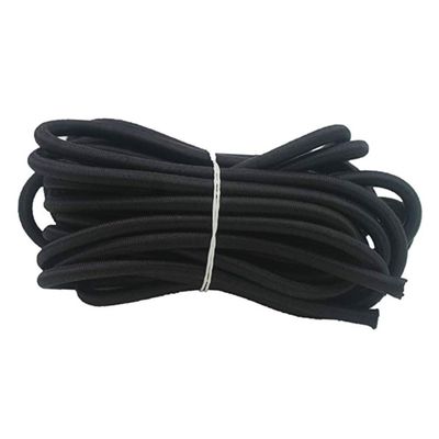 Gogogmee 6m Bungee Cord Strong Elastic Rope for Kayak Tent and Luggage Durable Lightweight Wear-Resistant Stretch String Black