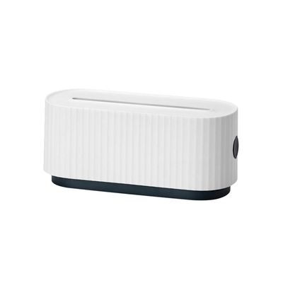 Cable Management Box, Cable Organizer Box for Extension Cord, Power Stripe Surge Protector, Wire Management Box, Concealer Organizer Cover Hider, White