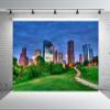 BELECO 15x10ft Fabric Houston City Skyline Backdrop Photography Modern City Skyscrapers at Sunset Background Kids Adults Birthday Wedding Party Decor Video Studio Photo Props view 2