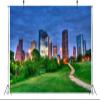 BELECO 15x10ft Fabric Houston City Skyline Backdrop Photography Modern City Skyscrapers at Sunset Background Kids Adults Birthday Wedding Party Decor Video Studio Photo Props view 3