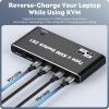 DAGIJIRD KVM Switch, 8K 2 in 1 Out 1 USB C KVM Switch 100W PD Charge Type C KVM Switch for 2 Laptop 1 Monitor view 2